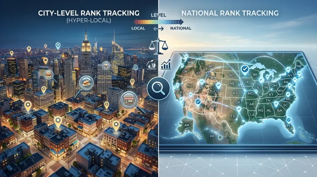 City-Level Rank Tracking vs National Rank Tracking
