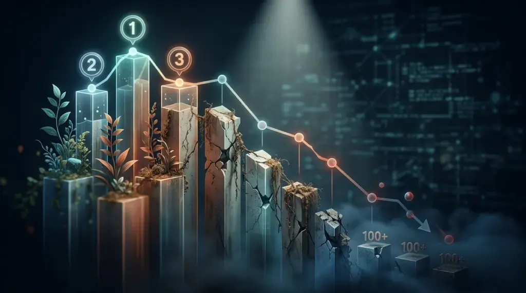 How to Measure Content Decay Through Ranking Losses