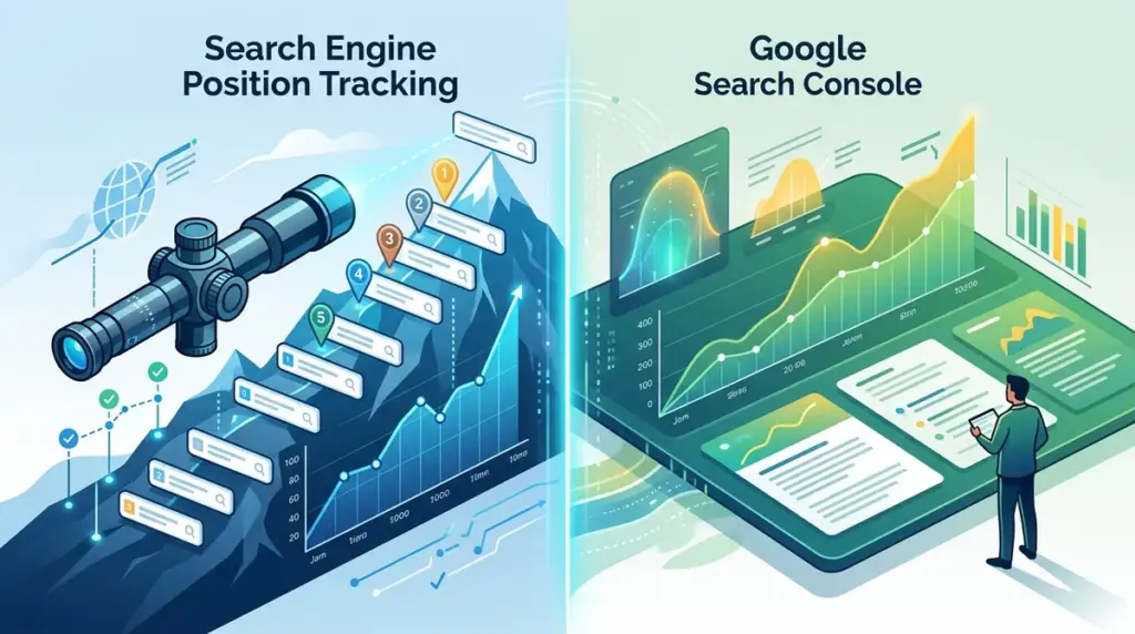 Search Engine Position Tracking vs Google Search Console