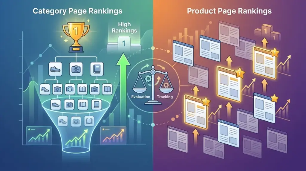 Tracking Category Page Rankings vs Product Page Rankings